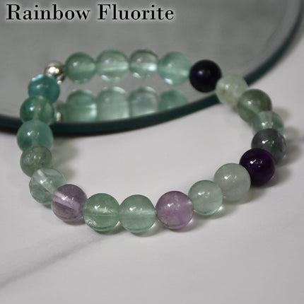 Rainbow Fluorite Stretch Bracelet