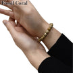 Fossil Coral Stretch Bracelet