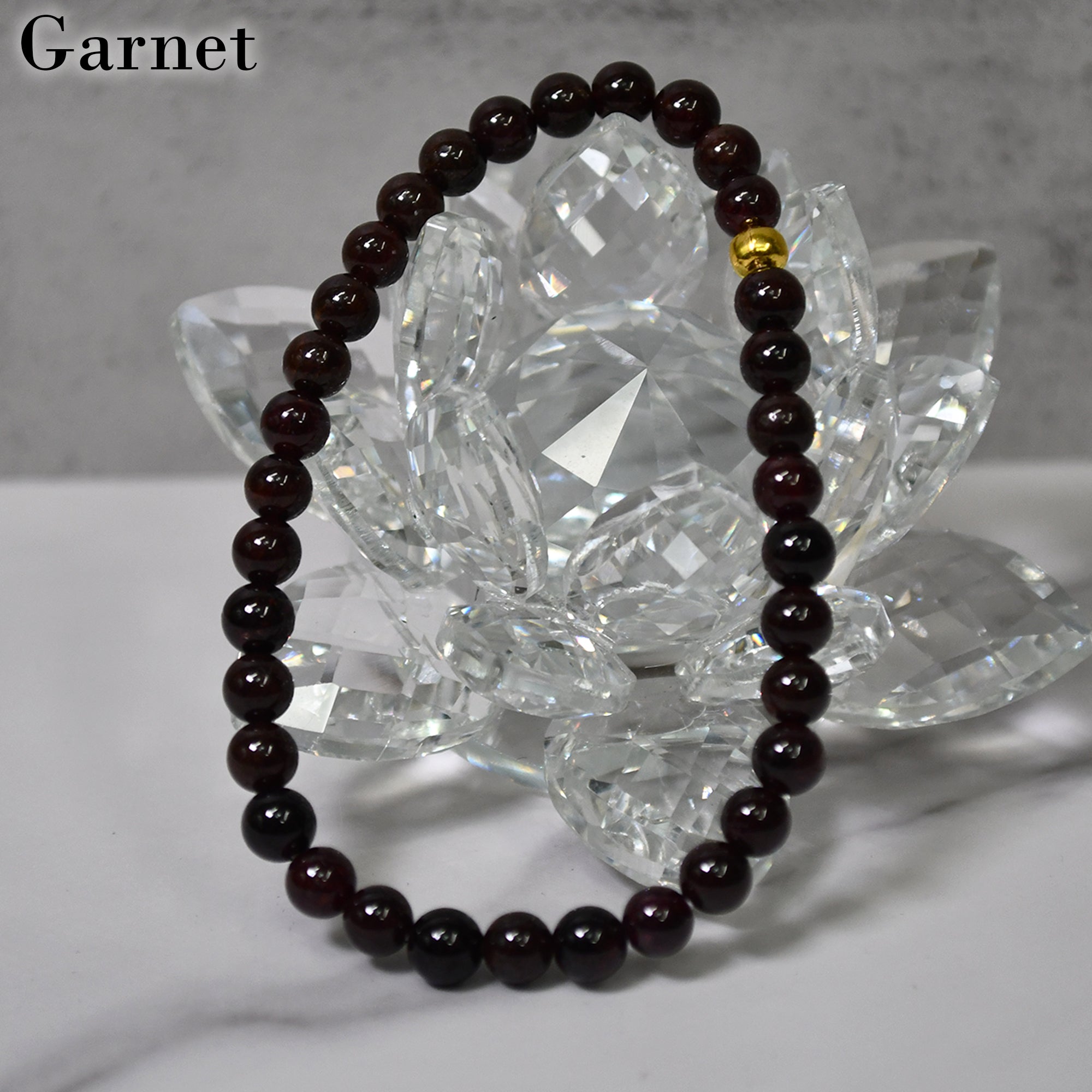 Garnet Stretch Bracelet