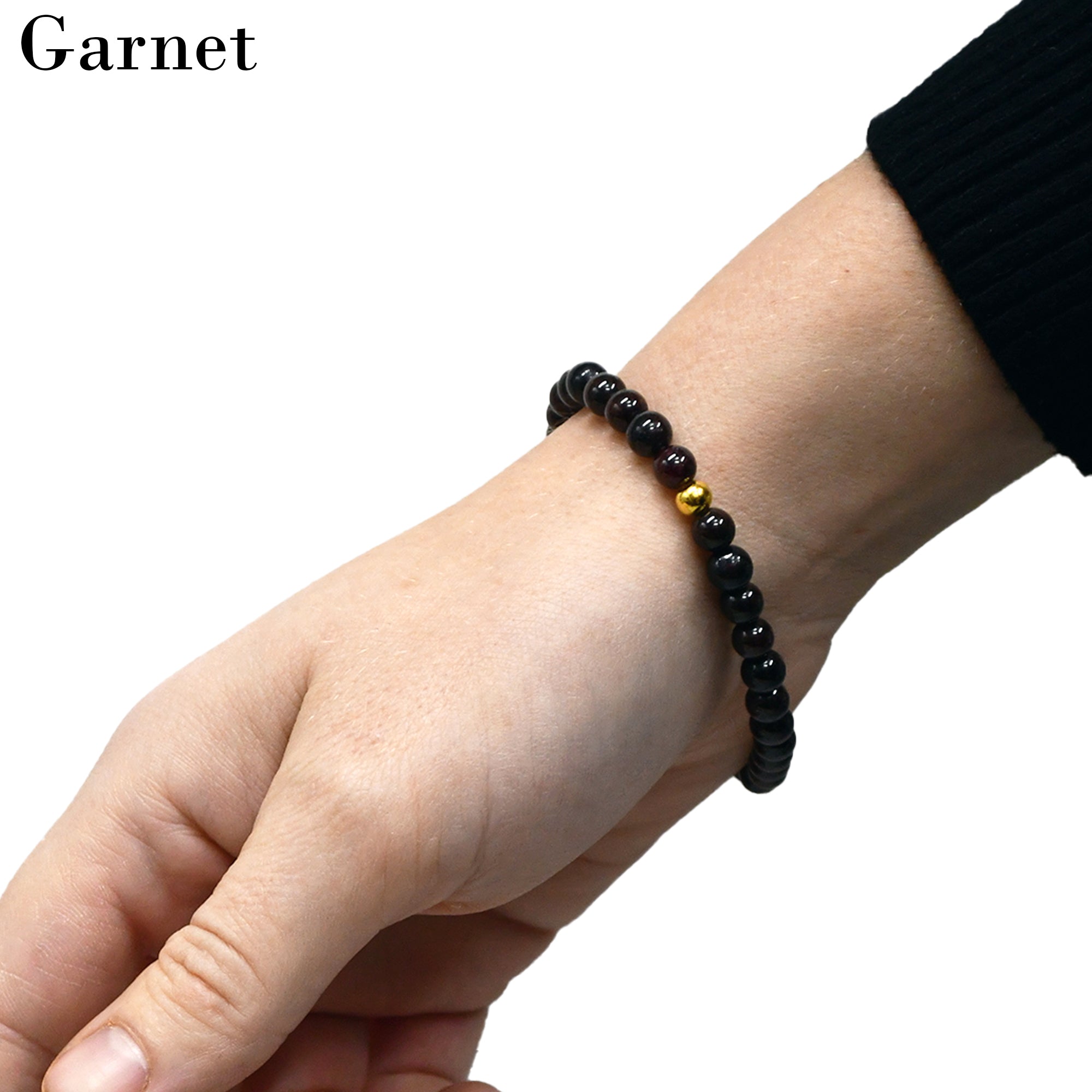 Garnet Stretch Bracelet