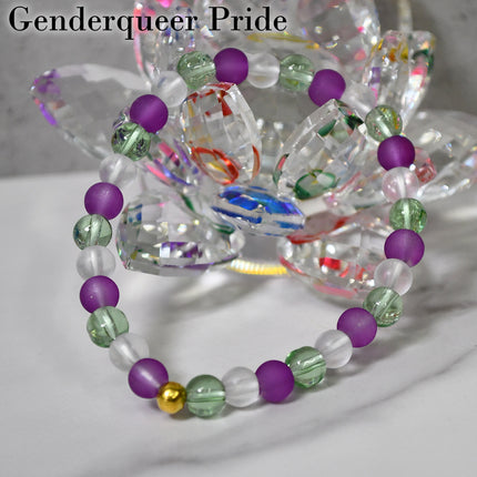 Genderqueer Pride Stretch Bracelet