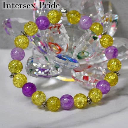 Intersex Pride Stretch Bracelet