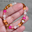 Lesbian Pride Stretch Bracelet