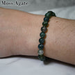 Moss Agate Stretch Bracelet