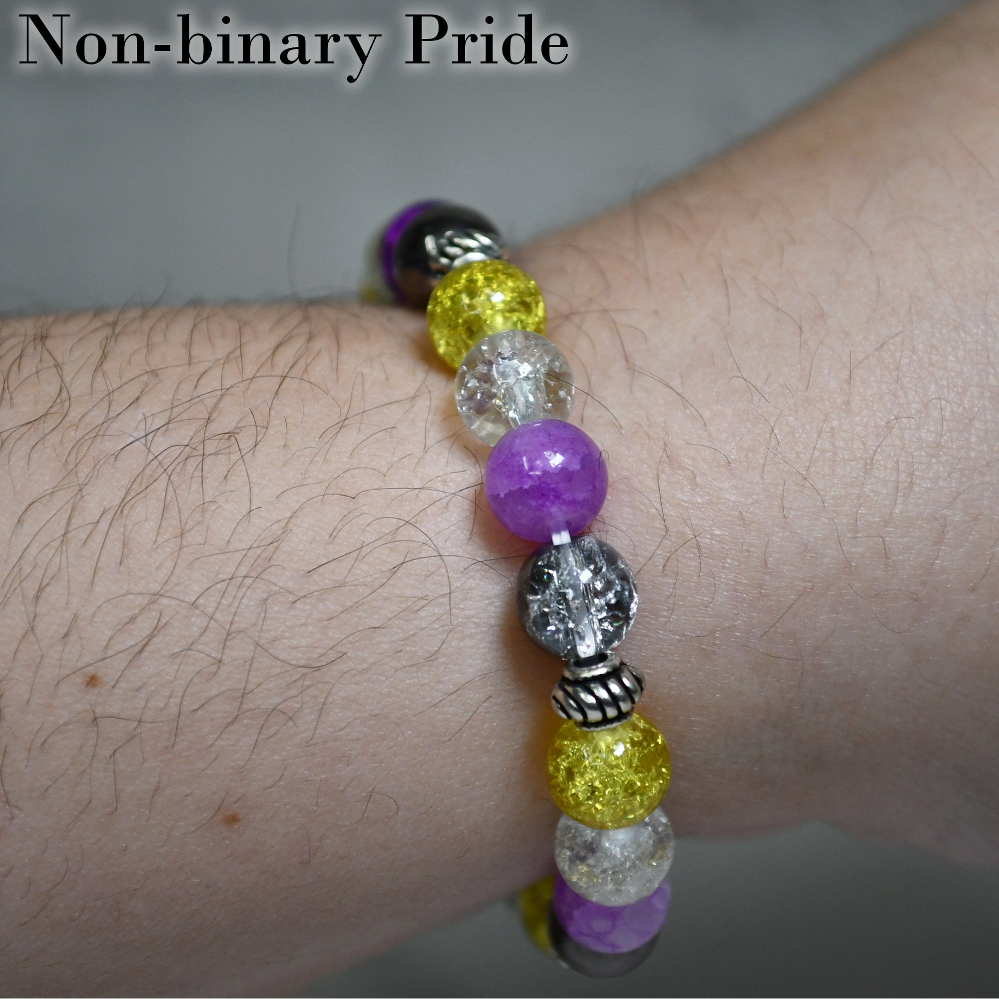 Non-binary Pride Stretch Bracelet