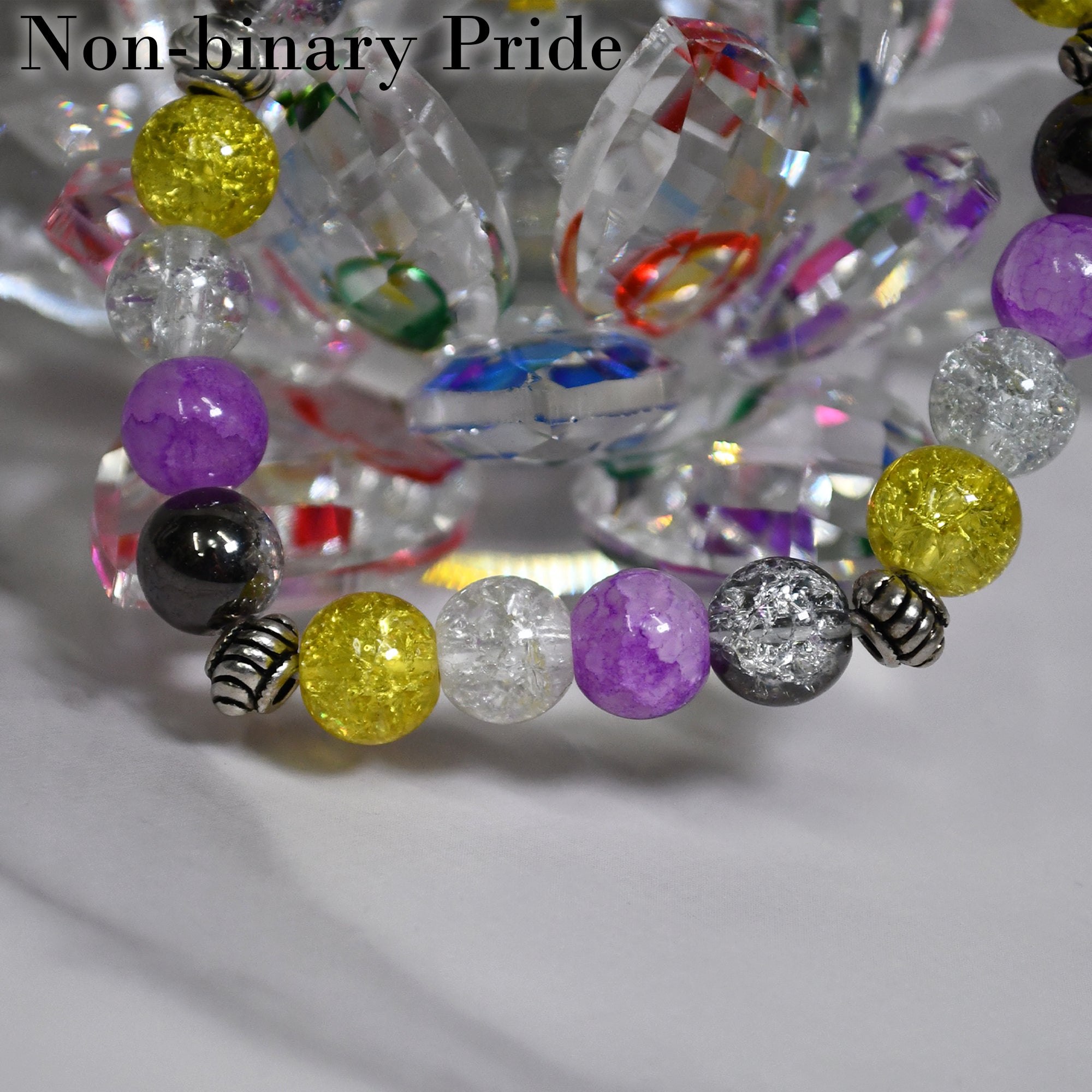 Non-binary Pride Stretch Bracelet