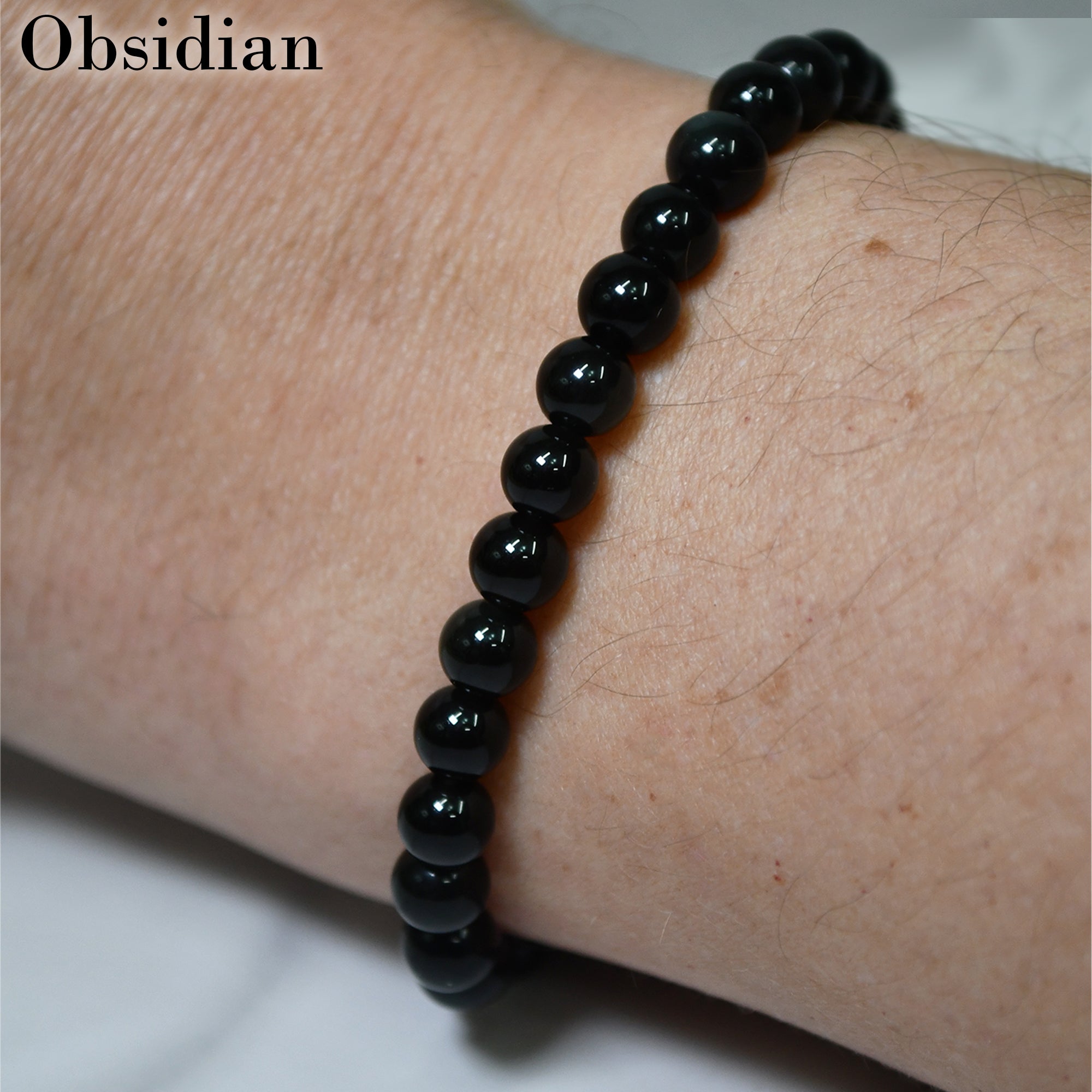 Obsidian Stretch Bracelet