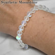 Synthetic Moonstone Stretch Bracelet