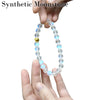 Synthetic Moonstone Stretch Bracelet